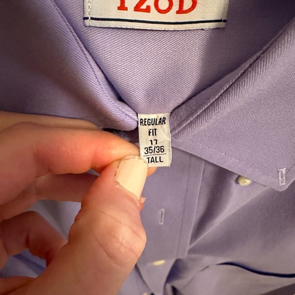 Izod Regular Fit Button Down Shirt 17 35/36 - Picture 5 of 10